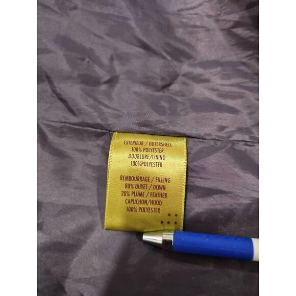 SOIA & KYO Grey Brushed Down Puffer Long Coat Jacket Sz XS EUC - Picture 8 of 13